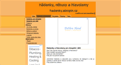 Desktop Screenshot of hadanky.atropin.cz