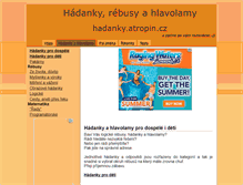 Tablet Screenshot of hadanky.atropin.cz